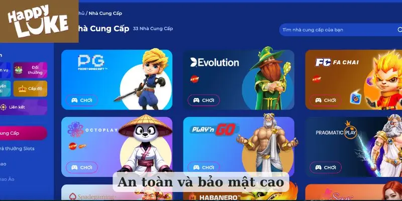 An toàn và bảo mật cao